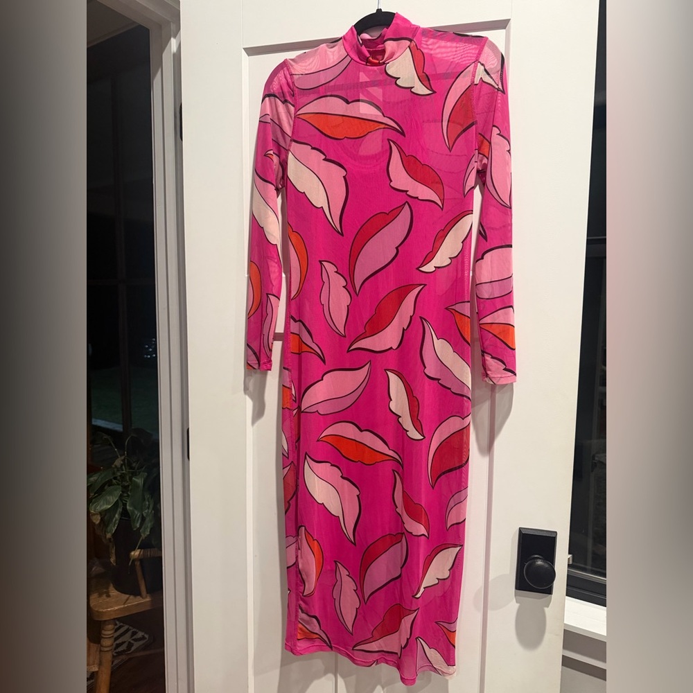 Pink Feather Dress